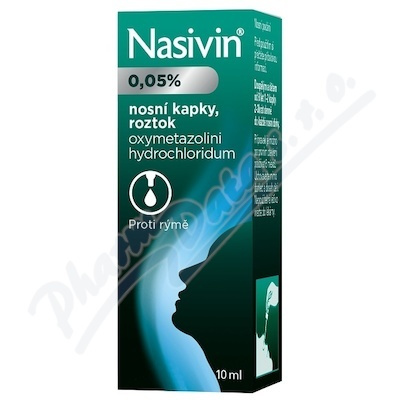 Nasivin 0,05% 0,5 mg/ml nas.gtt.sol.10 ml