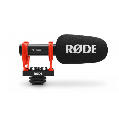 Rode VideoMic GO II - Univerzální směrový mikrofon, 3.5mm TRS a USB-C audio výstup