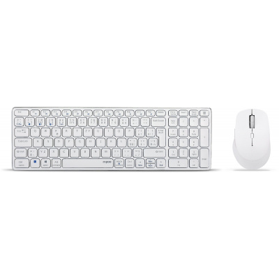 Set klávesnice a myši Rapoo 9700M set, bílý - CZ/SK (6940056115447)