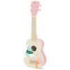 CLASSIC WORLD Dřevěné ukulele kytara pro děti růžové