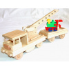 Dřevěné vláčky pro děti - Dřevěný vlak DREZÍNA s mašinkou - CEEDA CAVITY