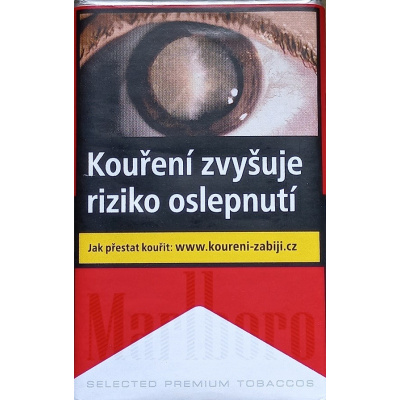 Kartonové balení měkká krabička cigarety s filtrem Marlboro Red soft kolek Q 151 Kč 10x20 ks