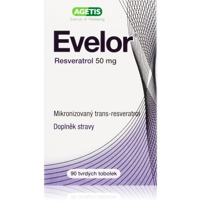 Evelor resveratrol 50 mg tobolky pro podporu komfortu při menopauze 90 tbl