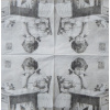 Sagen vintage Ubrousky 33 x 33 cm Dívka u stolu - 1 kus DOPRAVA od 3000,- ZDARMA
