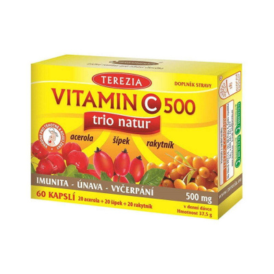 TEREZIA COMPANY TEREZIA Vitamin C 500mg TRIO NATUR cps.60