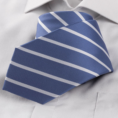Emidio Tucci Raimondo Blue pánská hedvábná kravata s proužkem