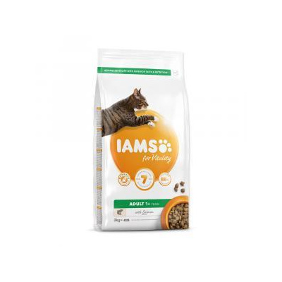 IAMS for Vitality Adult Cat Food with Salmon 2kg