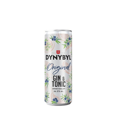 Dynybyl Gin Originál a Tonic 6% 0,25 l (plech)