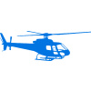 SAMOLEPKA Vrtulník 002 pravá helikoptéra (11 - modrá oceán) NA AUTO, NÁLEPKA, FÓLIE, POLEP, TUNING, VÝROBA, TISK, ALZA