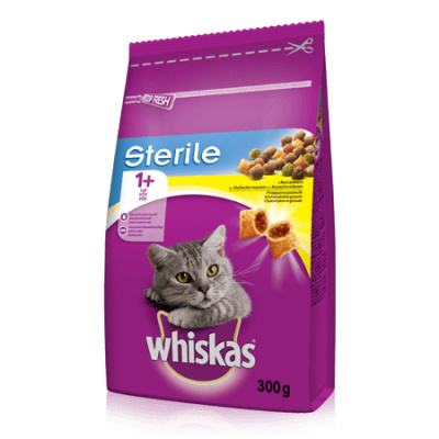 Whiskas Sterile granule s kuřecím pro kastrované kočky 14 kg