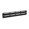 Solarix 19\&quot; Patch panel 48 x RJ45 CAT5E UTP 150 MHz černý 2U, SX48-5E-UTP-BK (SX48-5E-UTP-BK)