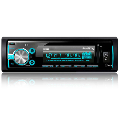 Autorádio Audiocore AC9720 Stereo MP3 / WMA / USB / RDS / SD ISO Bluetooth, vícebarevný displej