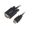AKASA kabel k monitoru HDMI na VGA / AK-CBHD26-20BK / 1920x1080p@60Hz / 2m / černý