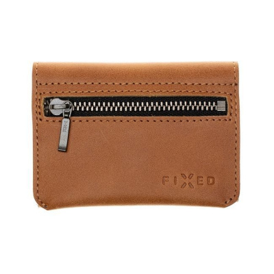 FIXED Smile Tripple kožená peněženka se smart trackerem FIXED Smile PRO, hnědá FIXSM-TR2-BRW