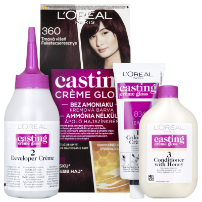 L'Oréal Paris Casting Creme Gloss semipermanentní barva na vlasy 360 tmavá višeň, 1 bal.