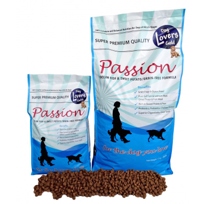DOG LOVERS GOLD 'PASSION' - OCEAN FISH & SWEET POTATO 13kg