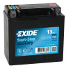 Záložní baterie EXIDE START-STOP AGM 13Ah, 12V, 200A, EK131 (Bezúdržbový AGM přídavný záložní akumulátor)