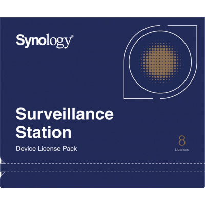 Synology Licenční balíček pro kamery - 8 kamer - Virtual - VIRTUAL DEVICE LICENSE PACK (X 8)