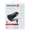 Nabíječka do auta Swissten CL adaptér 2.4A 2x USB + micro USB kabel - černá