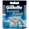 Gillette Sensor Excel - Náhradní hlavice - 10 ks