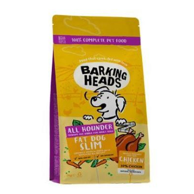 Pet Food (UK) Ltd BARKING HEADS All Hounder Fat Dog Slim Chick 2kg