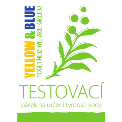 YELLOW & BLUE - Testovací pásek na určení tvrdosti vody 1ks