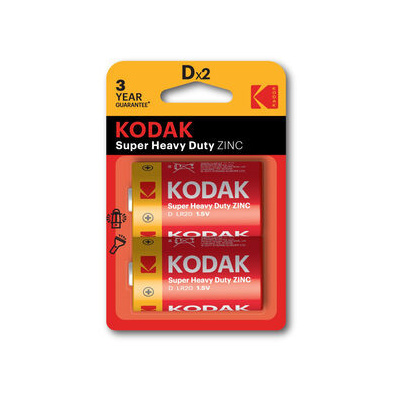 KODAK HEAVY DUTY zinco-chloridové baterie D / 2ks / blister (30946385)