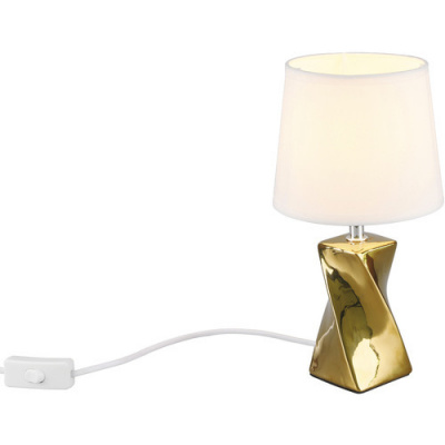 Stolní lampa TRIO RE R50771579 ABEBA E14 40W zlatá