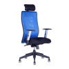 OFFICE PRO Kancelářská židle CALYPSO GRAND, stavitelný podhlavník, modrá
