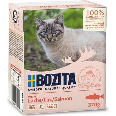 BOZITA Cat kousky v omáčce s lososem, kapsička 370 g