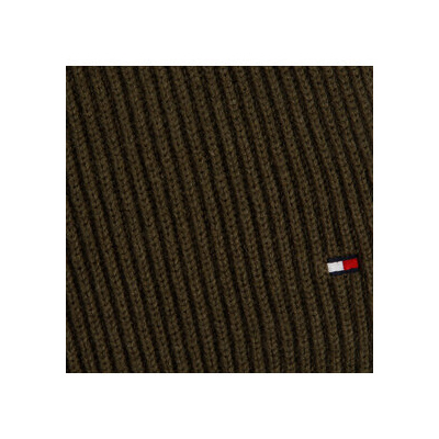 Tommy Hilfiger Šál Essential Flag Knitted Scarf AM0AM10365 Khaki Materiál - textil 00