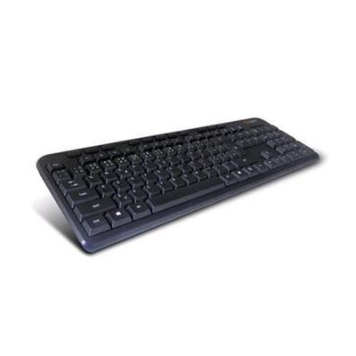 Klávesnice C-TECH KB-102M USB slim black multimediální, CZ/SK - KB-102M-U-BL