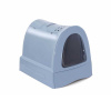 Argi Krytý kočičí záchod s výsuvnou zásuvkou pro stelivo - modrý - 40x56x42,5 cm