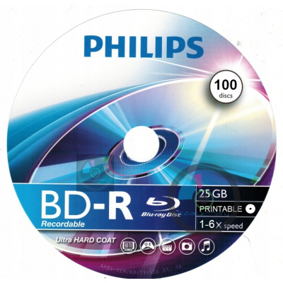 Blu-ray disk Philips BD-R 25 GB 10 ks