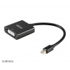 AKASA adaptér mini DisplayPort 1.1 (M) na DVI(F)/ AK-CBDP08-20BK / černý / 20cm