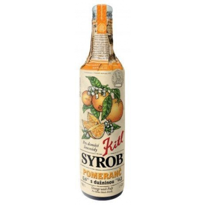 Kitl Syrob Pomeranč 500 ml na 100 ml sirupu bylo použito 108 ml ovocné šťávy a dužniny.