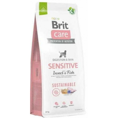 Care Sustainable Sensitive Insect & Fish pro dospělé psy s hmyzem a rybami 12 kg Brit