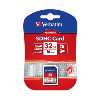 Verbatim paměťová karta Secure Digital Card Premium U1, 32GB, SDHC, 43963, UHS-I U1 (Class 10)