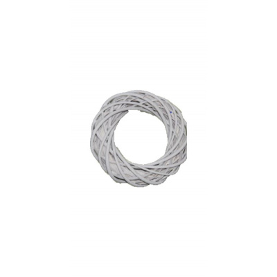 Proutěné zboží - Věneček bílý/šedý Wreath Willow 25cm