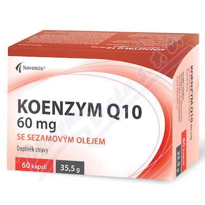 Noventis koenzym Q10 60 mg se sezamovým olejem 60 kapslí