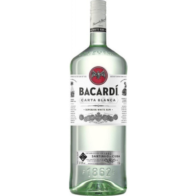 Bacardí Bacardi Carta Blanca 37,5 % 1,5 l (holá láhev)