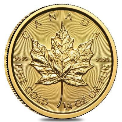 Maple Royal Canadian Mint Zlatá investiční mince 1/4 Oz 10 CAD Leaf stand 7,78 g