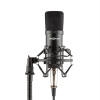 OneConcept MIC-700, studiový mikrofon, ø 34 mm, kardioidní, pavouk, ochrana proti větru, XLR, černý (BTF11-Mic-700, bk)