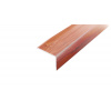 ACARA AP2 schodová lišta samolepící, hliník + dýha nelakovaná bambus tm., 20x25 mm, 2,5 m