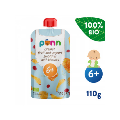 Salvest Ponn BIO Ovocné smoothie s jogurtem a sušenkami (110 g)