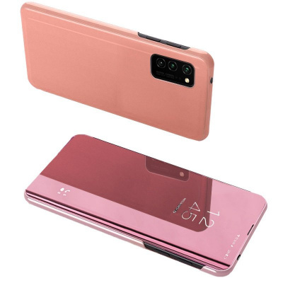 Beweare Clear View neoriginální pouzdro na Samsung Galaxy A33 5G - růžové