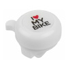 zvonek M-Wave I love my bike - bílý (zvonek M-Wave I love my bike - bílý)