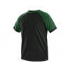 Tričko CXS OLIVER, krátký rukáv, černo-zelené S