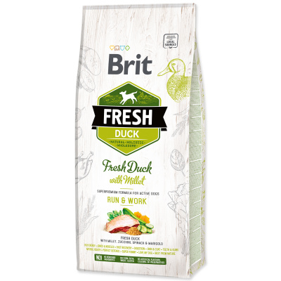 BRIT Fresh Duck with Millet Active Run & Work 12kg