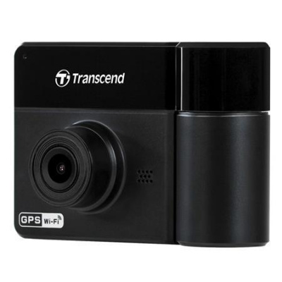 Transcend DrivePro 550B duální autokamera, Full HD 1080/1080, úhel 150°/130°, 64GB microSDXC,GPS/G-Senzor/Wi-Fi, černá TS-DP550B-64G